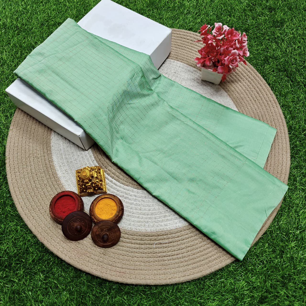 The Minty Fresh Saree