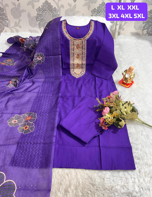 looking at a stunning Kurti Pent Dupatta Set